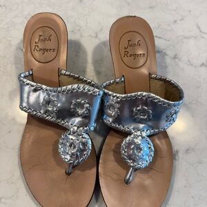Jack Rogers Silver Women's Sandals